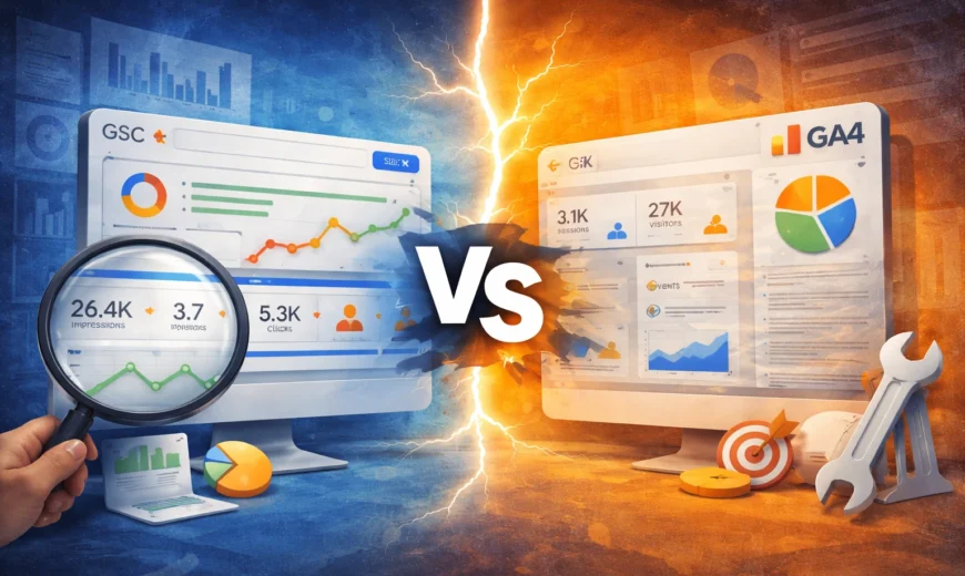 GSC vs GA4: The Complete Difference, Why the Data Never Matches, and Which to Use When
