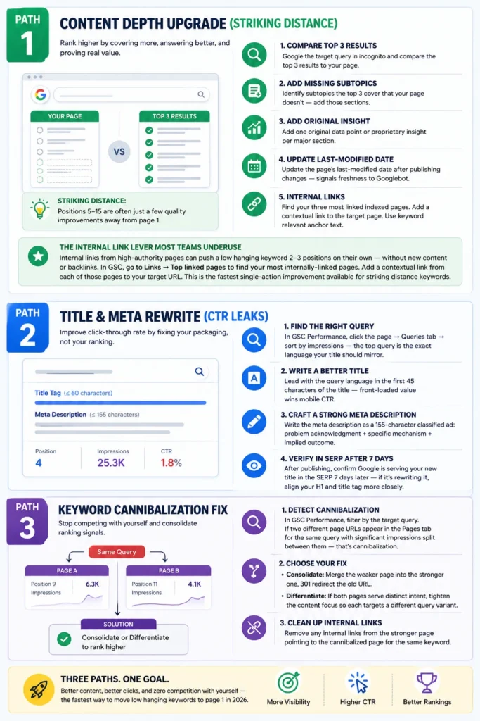 How to Find Low Hanging Keywords Using GSC